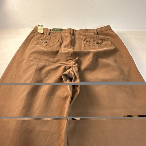 Eddie Bauer Pants Men's 38x32 Brown Classic Fit Casual Thick Cotton Office Work - Picture 7 of 11
